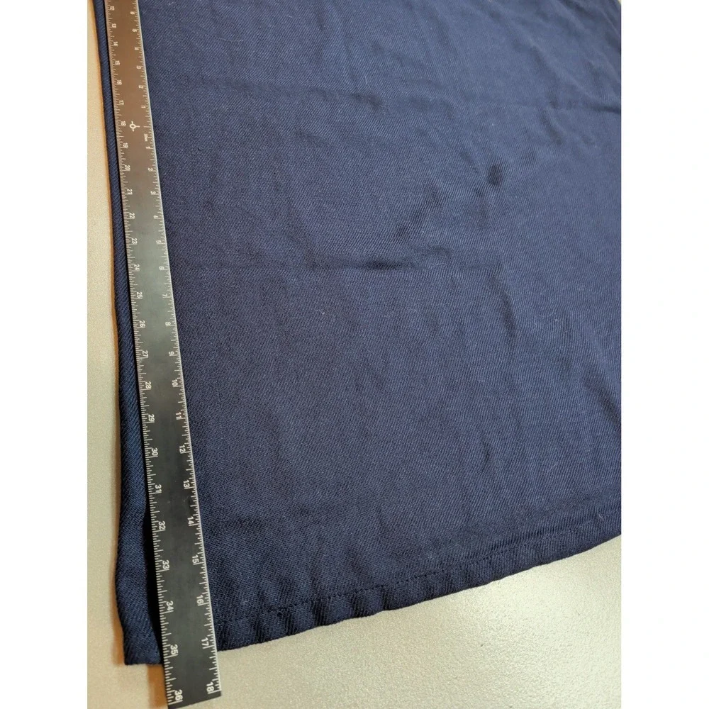 United Airlines First Class Cabin Blanket John Horsfall Navy Blue Travel Throw